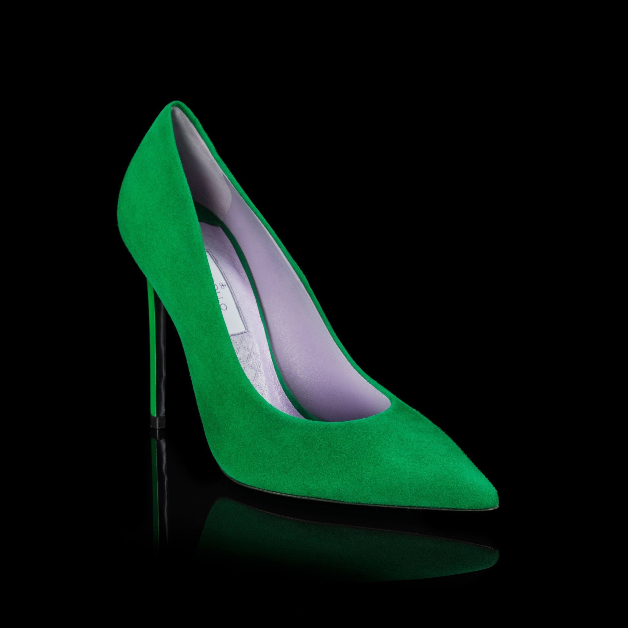 green Leather Pencil Heel Belly at Rs 399/box in New Delhi | ID: 22782043488